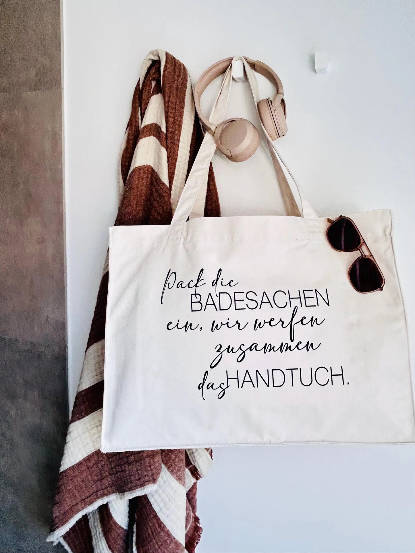 Strandtasche Pack die Badesachen ein…