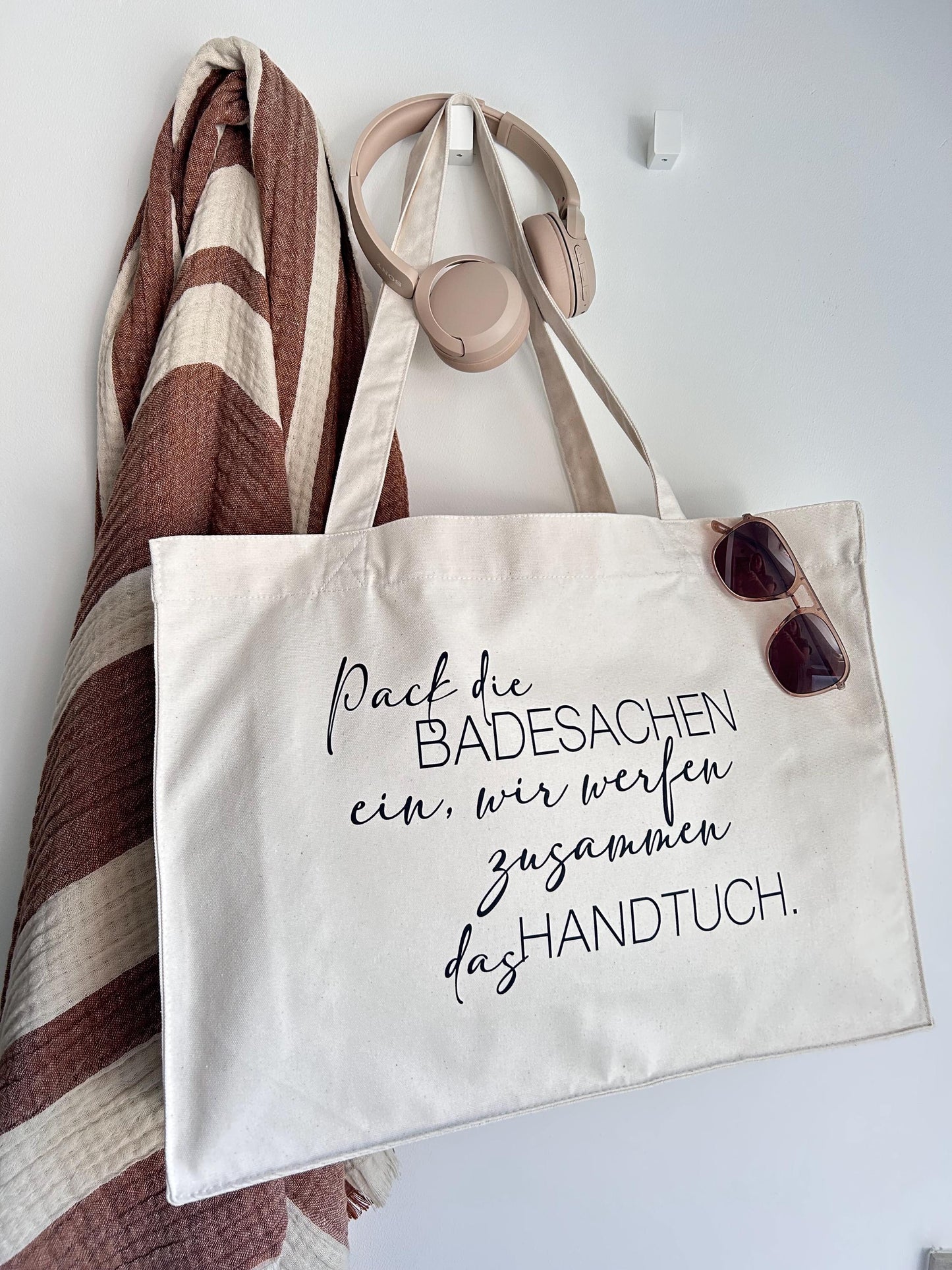 Strandtasche Pack die Badesachen ein…