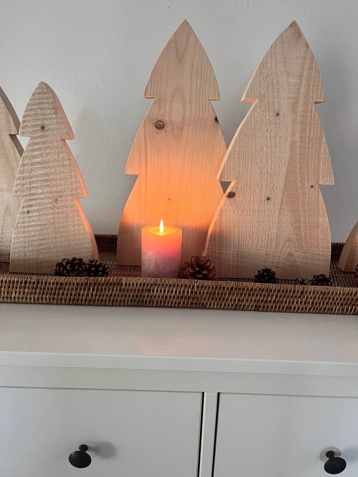 Tannenbäume Holz rustikal