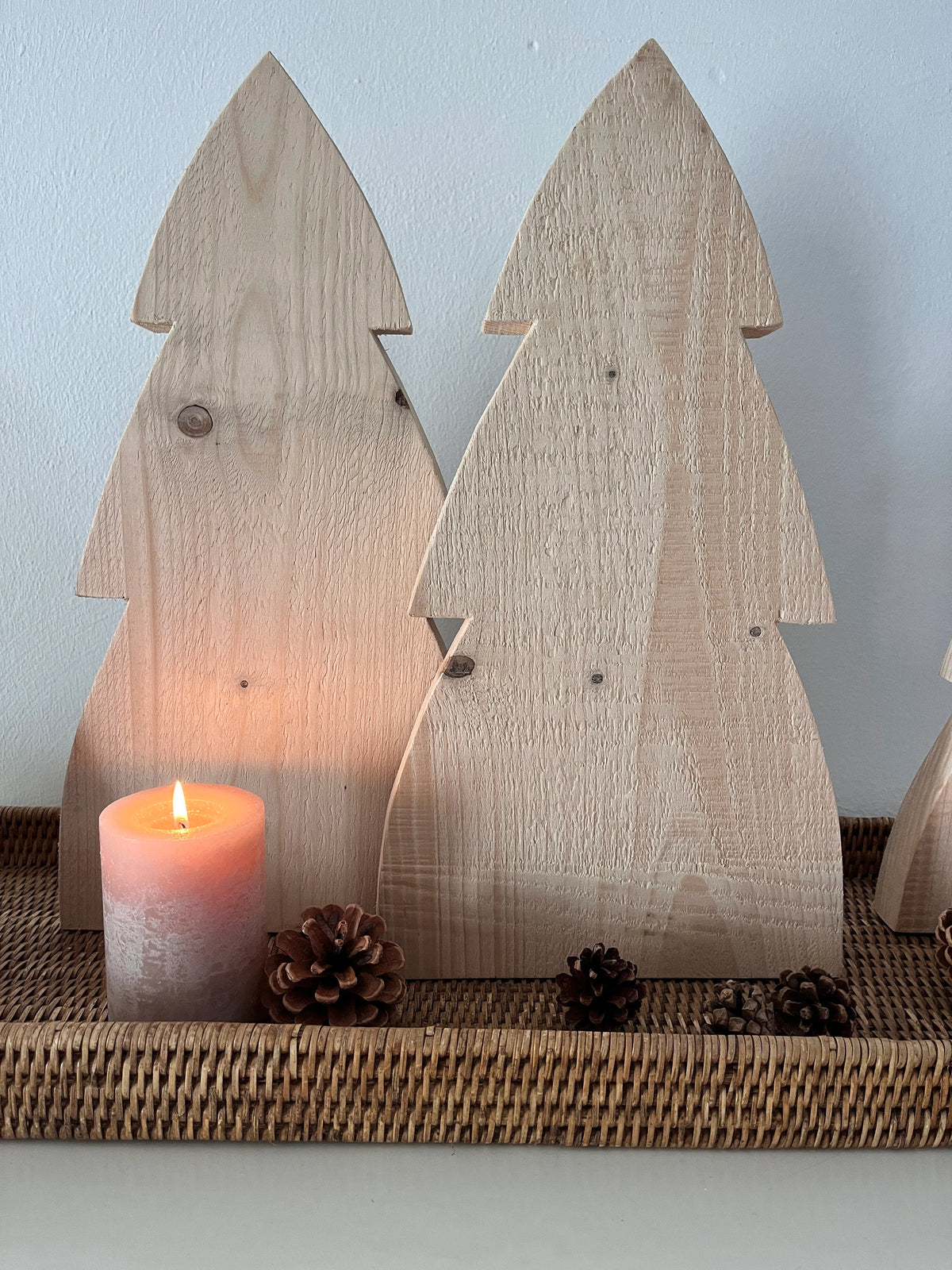 Tannenbäume Holz rustikal