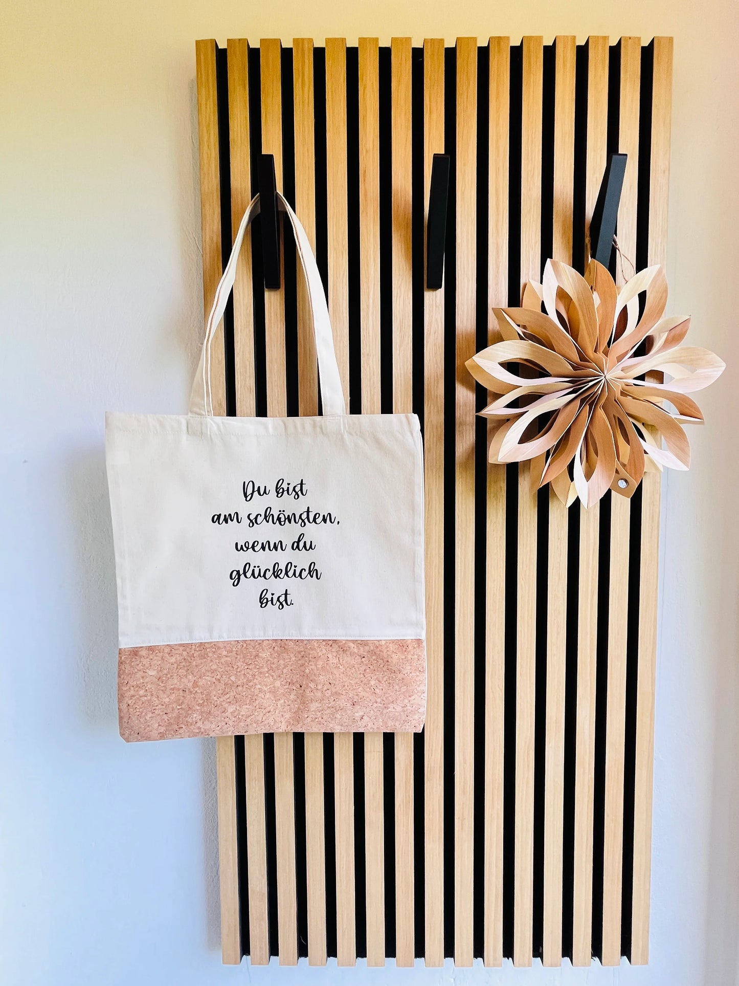 Jutetasche Shopper Du bist am schönsten, wenn Du glücklich bist