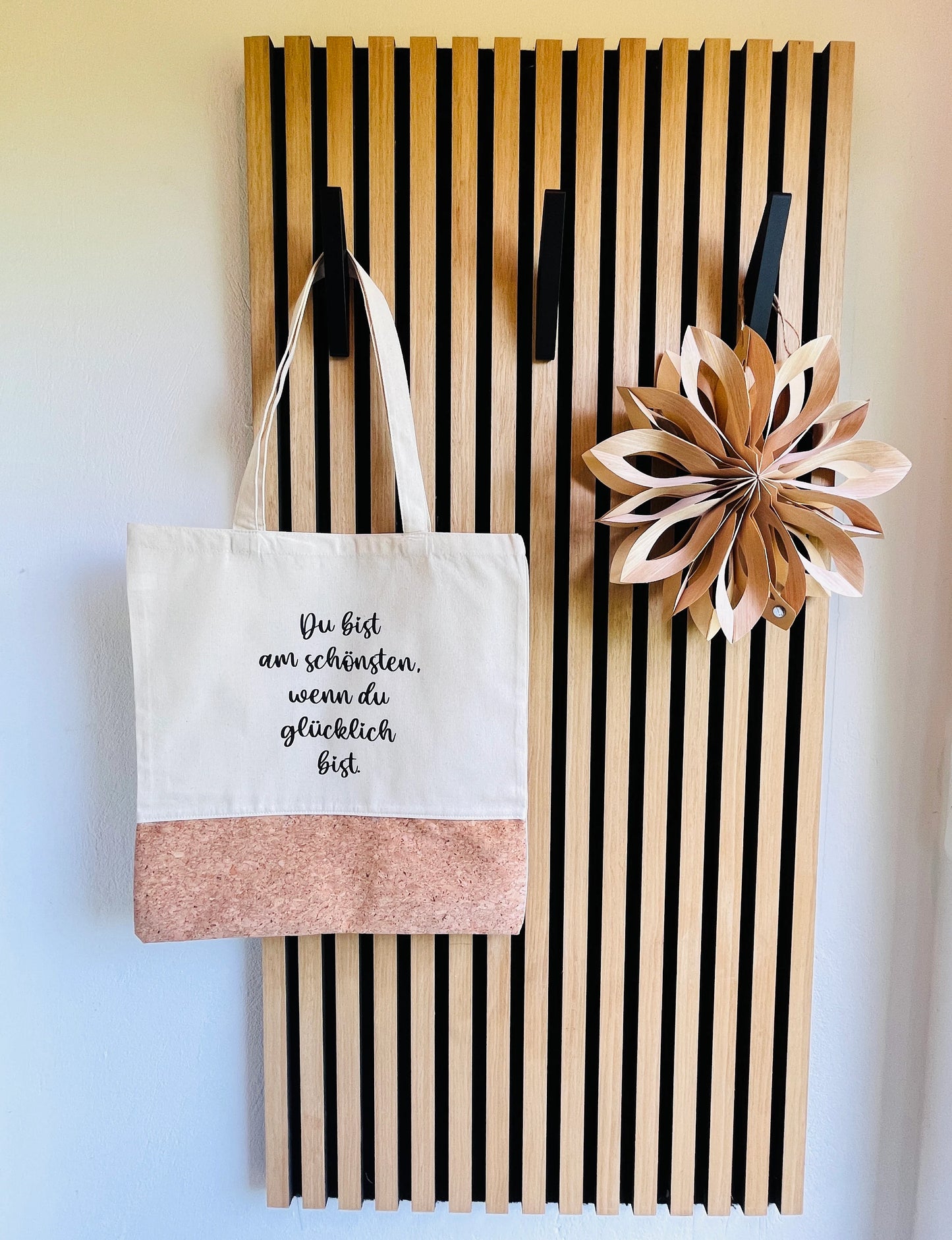 Jutetasche Shopper Du bist am schönsten, wenn Du glücklich bist
