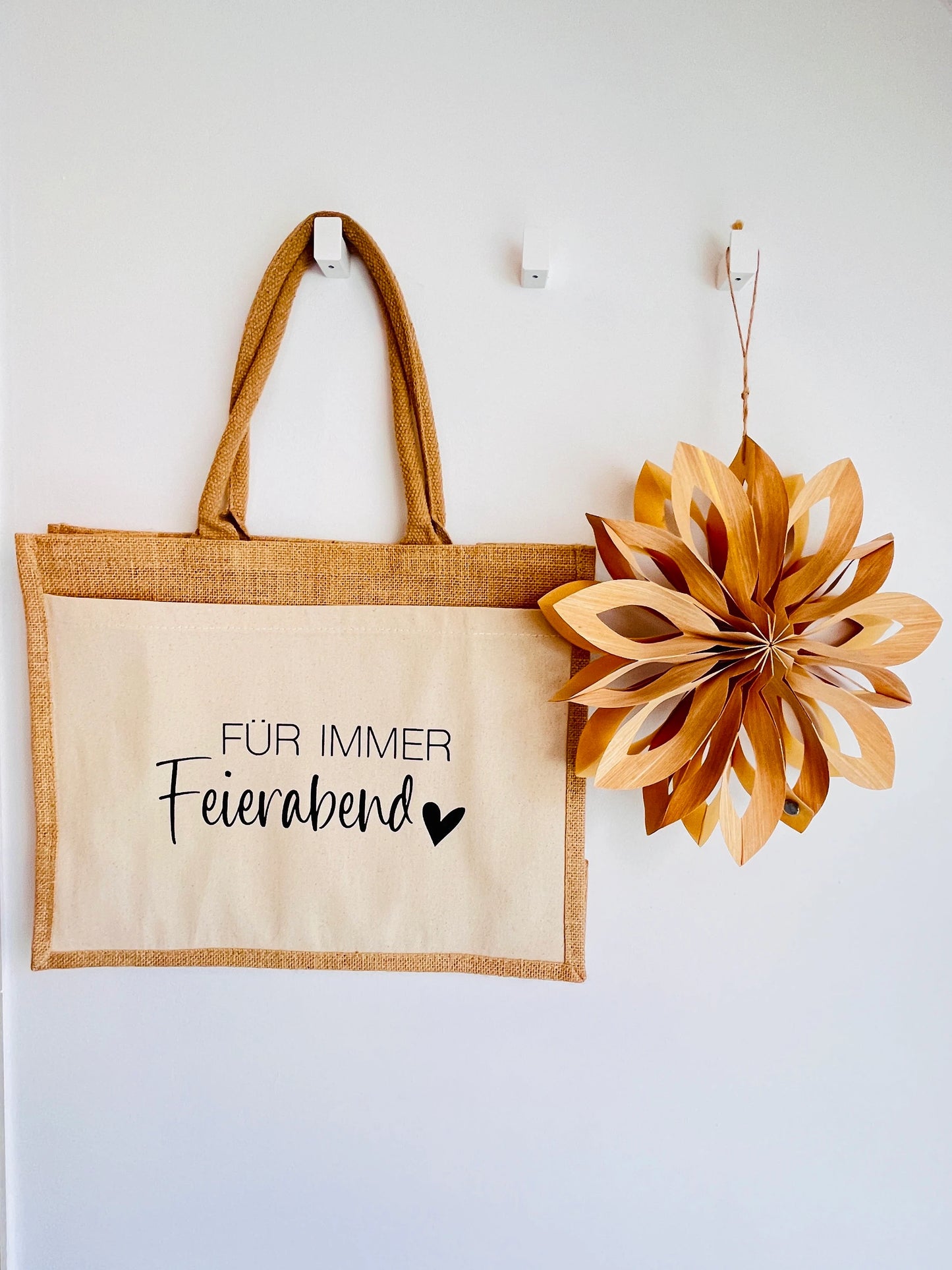 Jutetasche Shopper Jutebag Ruhestand