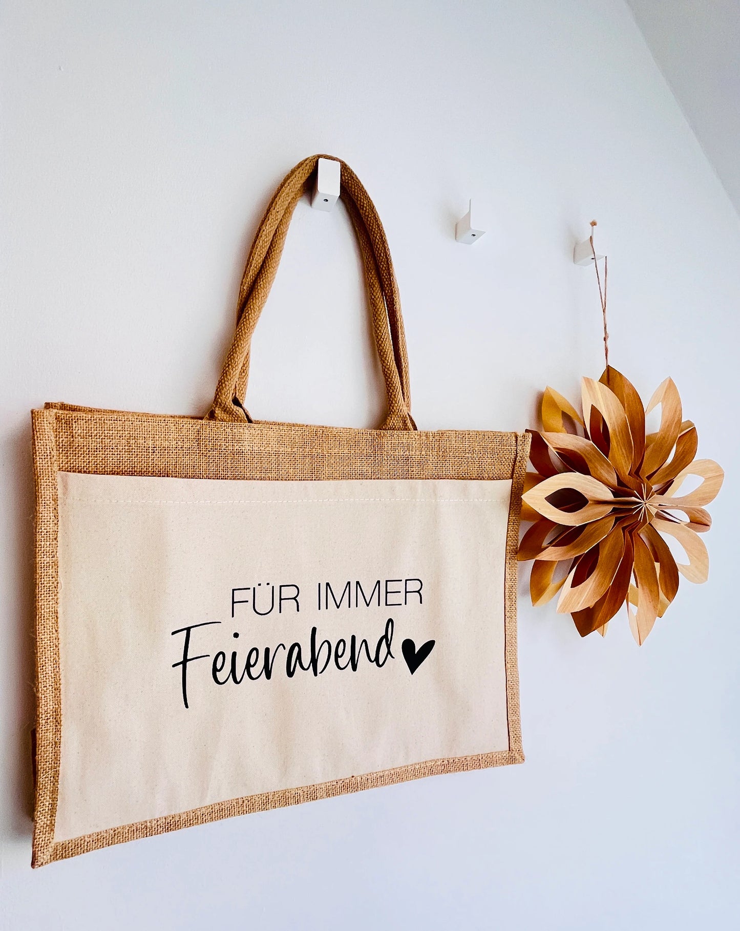 Jutetasche Shopper Jutebag Ruhestand