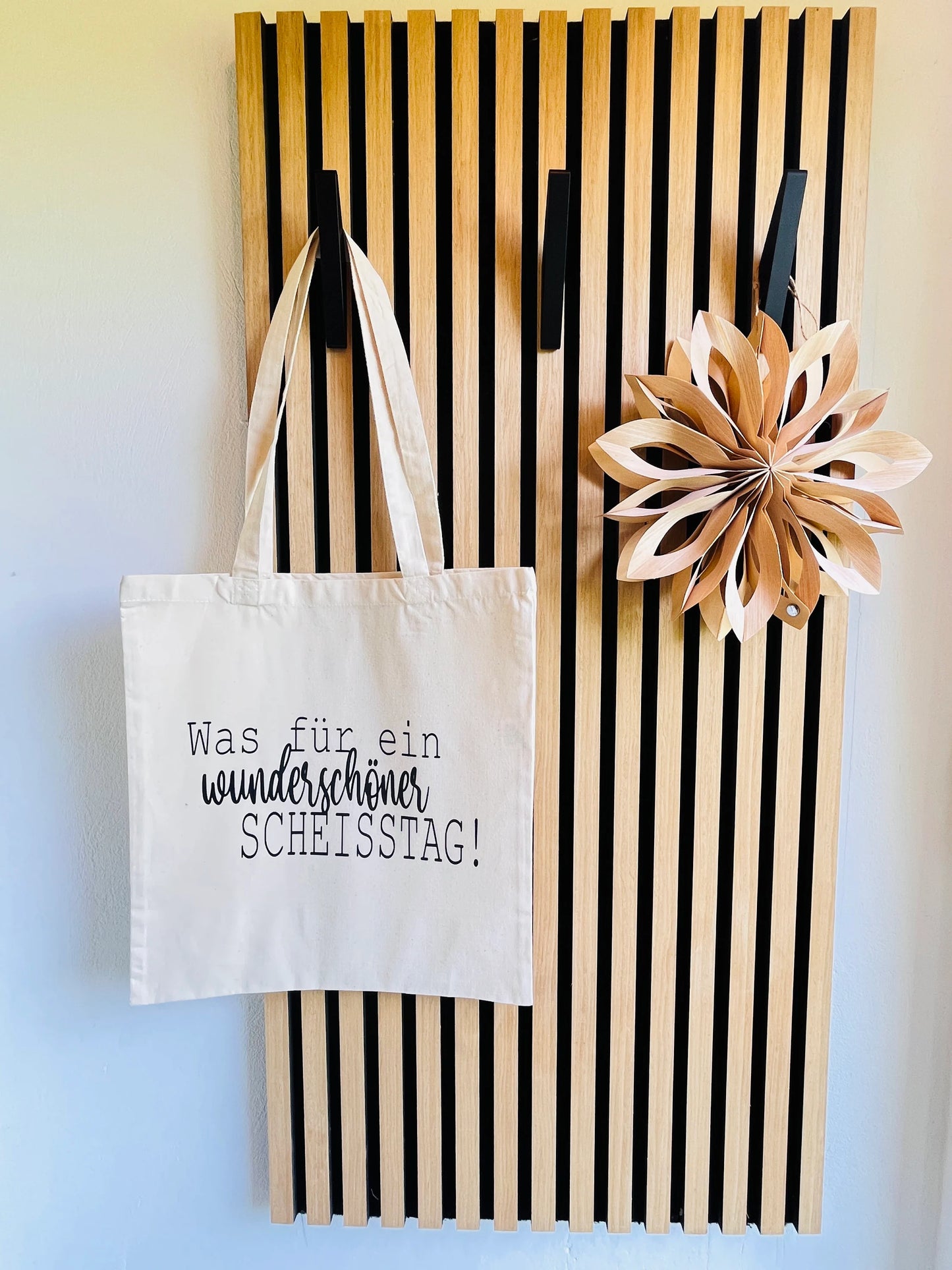 Jutetasche Shopper Was für ein wunderschöner Scheisstag!
