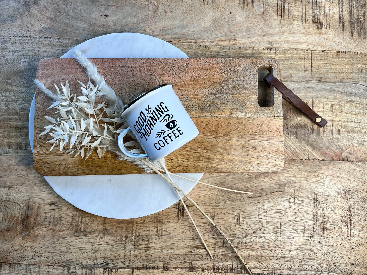 Emaille Tasse Good Morning