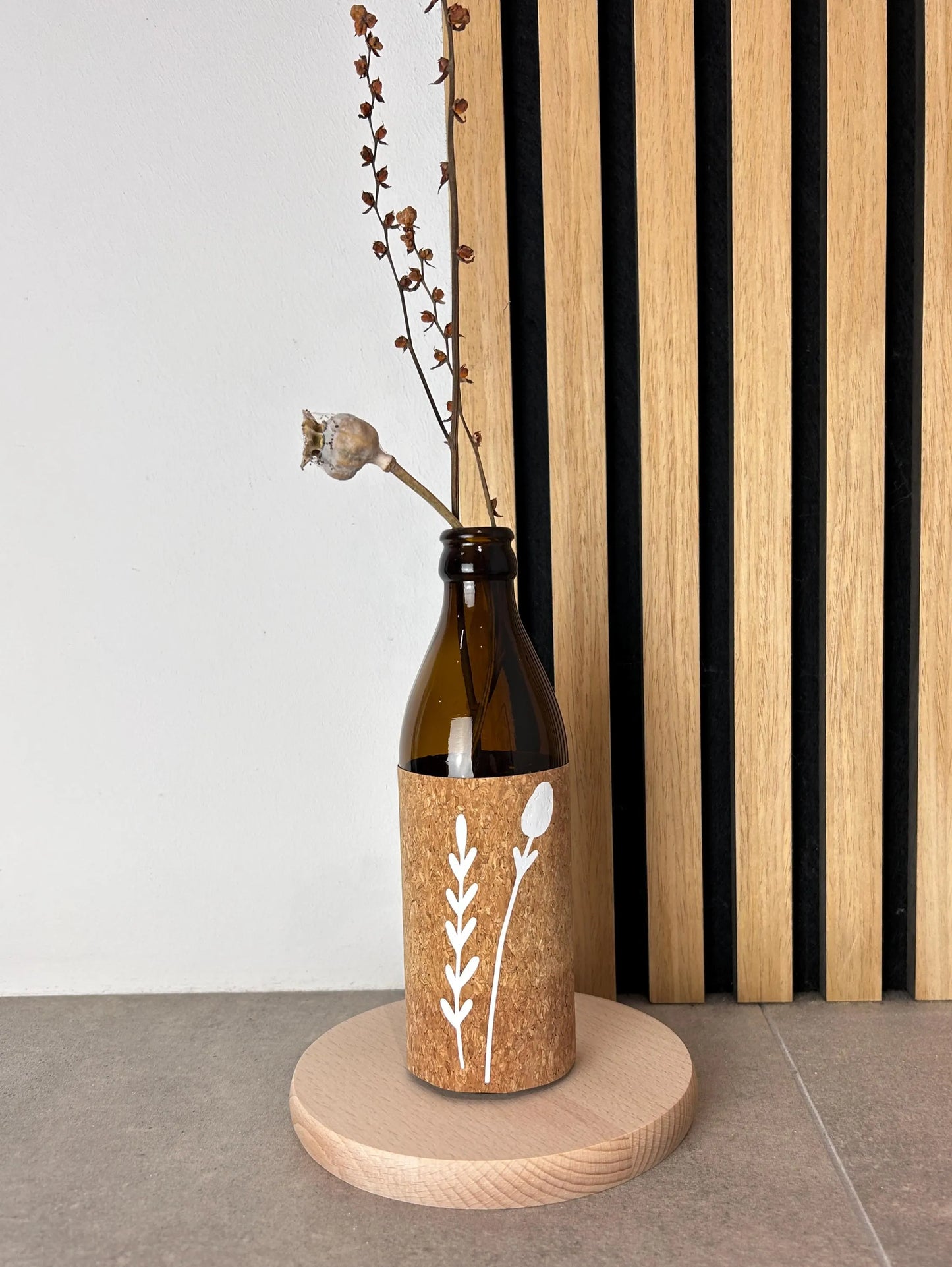 Upcycling Flasche Deko Herbst
