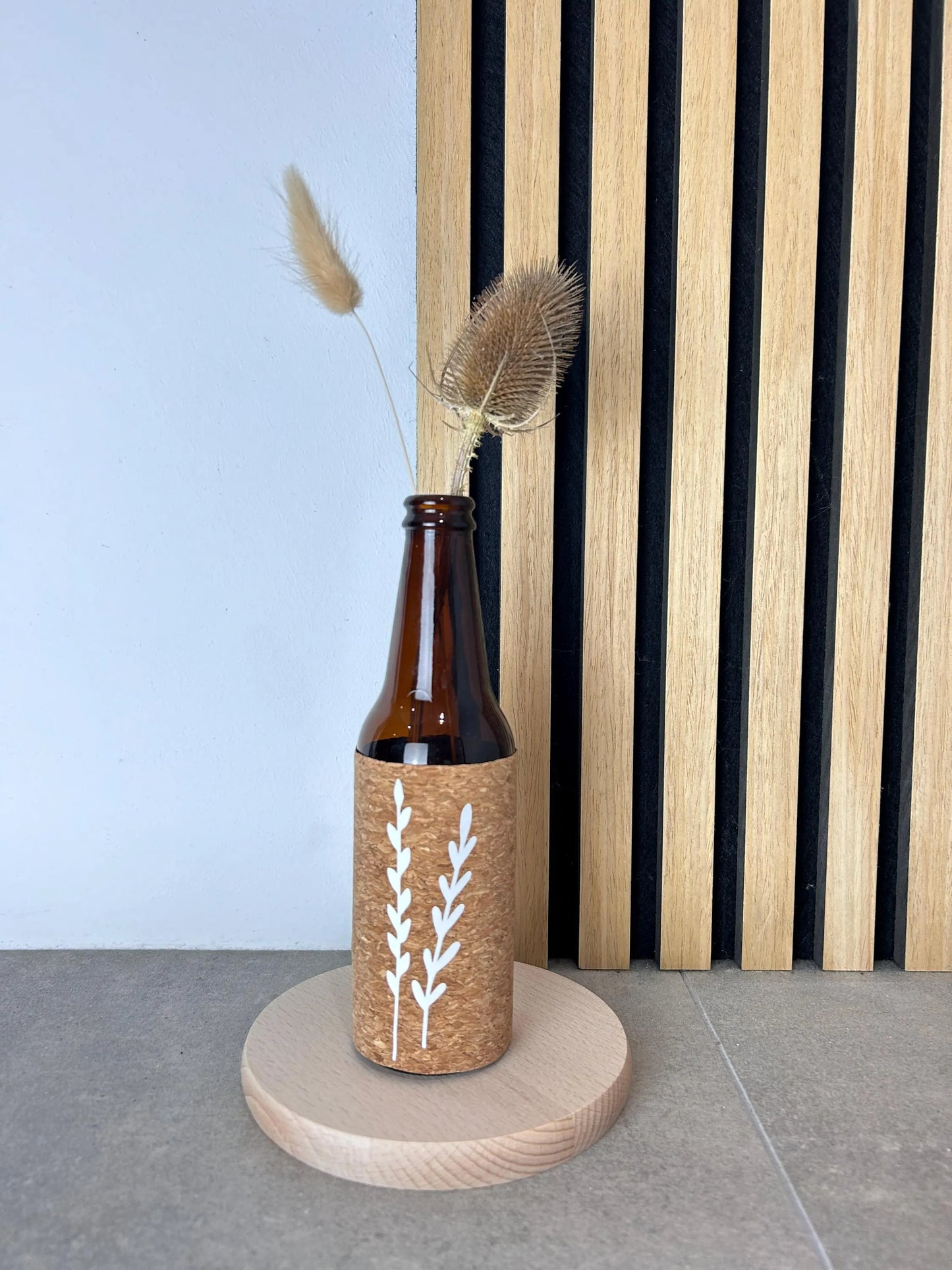 Upcycling Flasche Deko Herbst