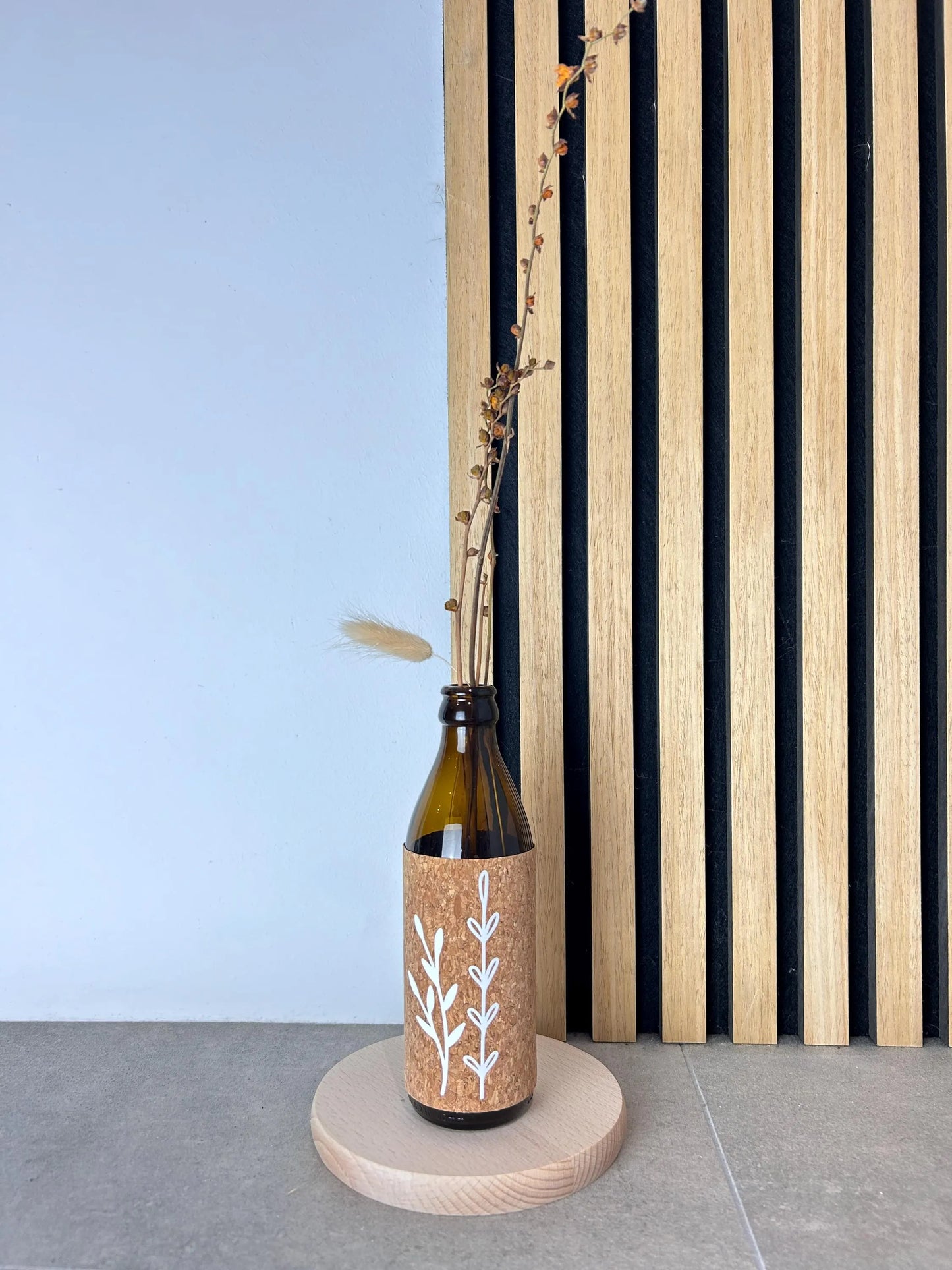 Upcycling Flasche Deko Herbst