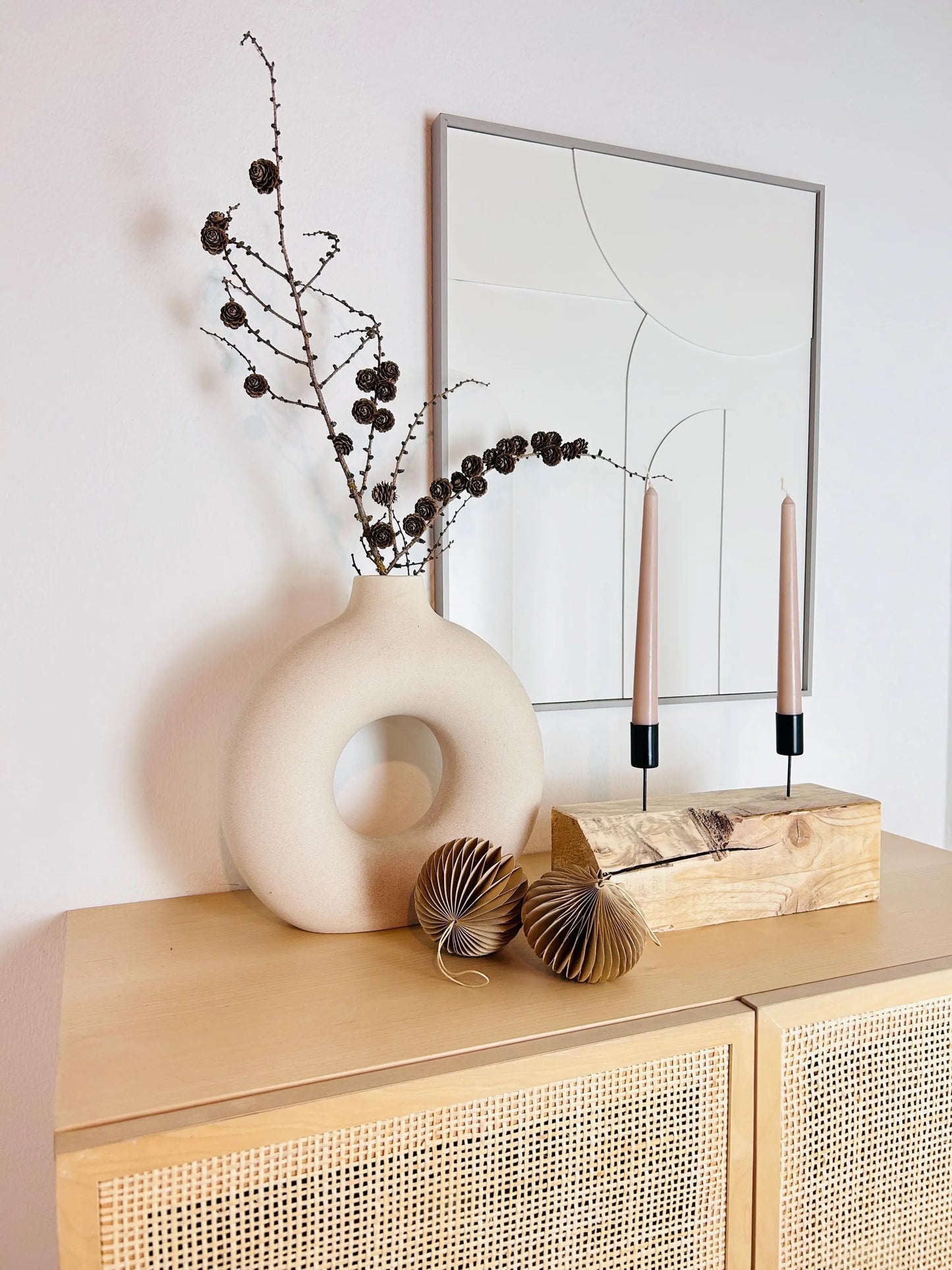 Upcycling Kerzenständer Altholz