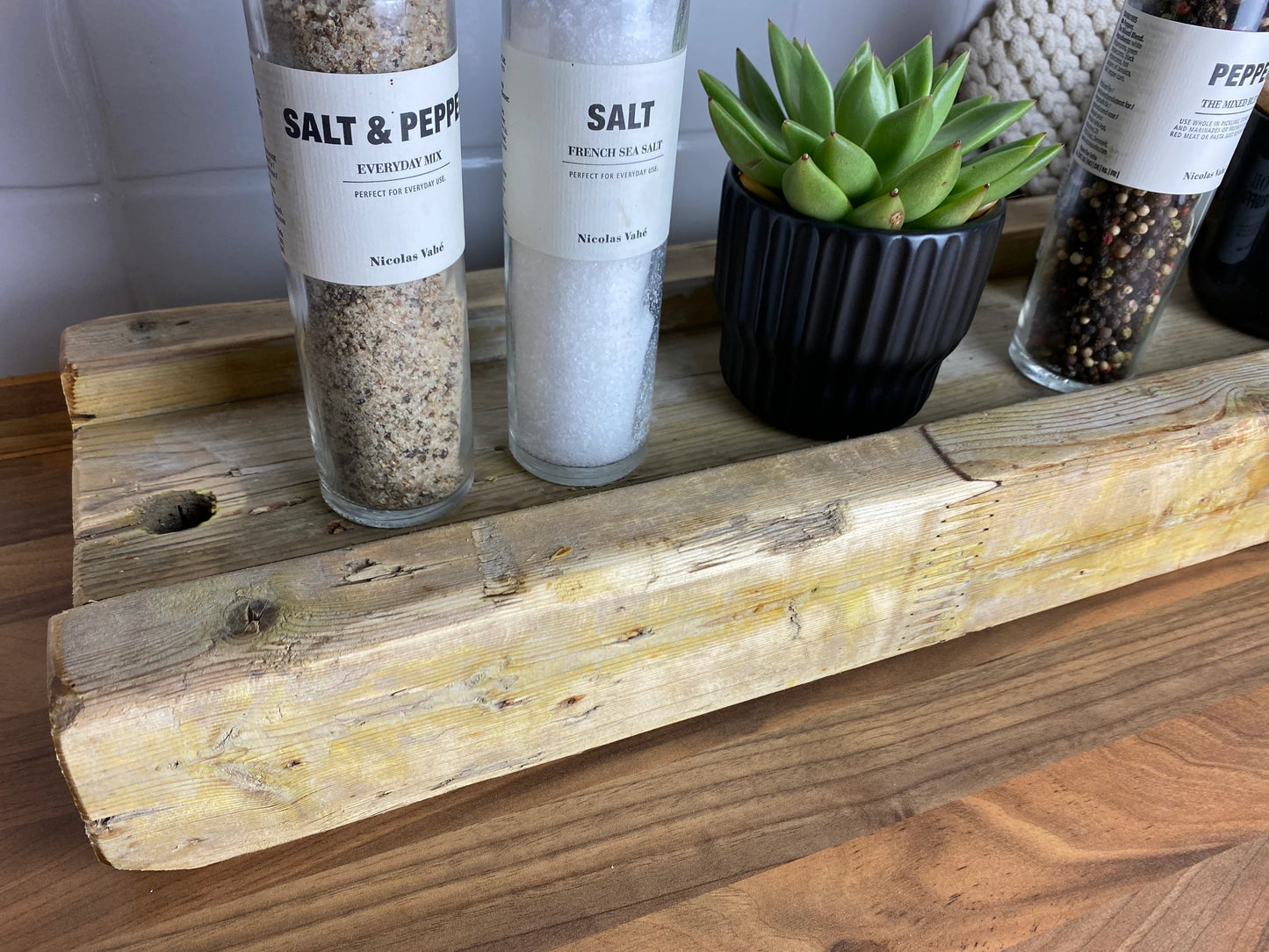 Upcycling Schalungsträger Holzdeko Tablett