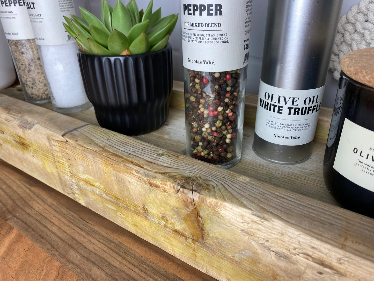 Upcycling Schalungsträger Holzdeko Tablett