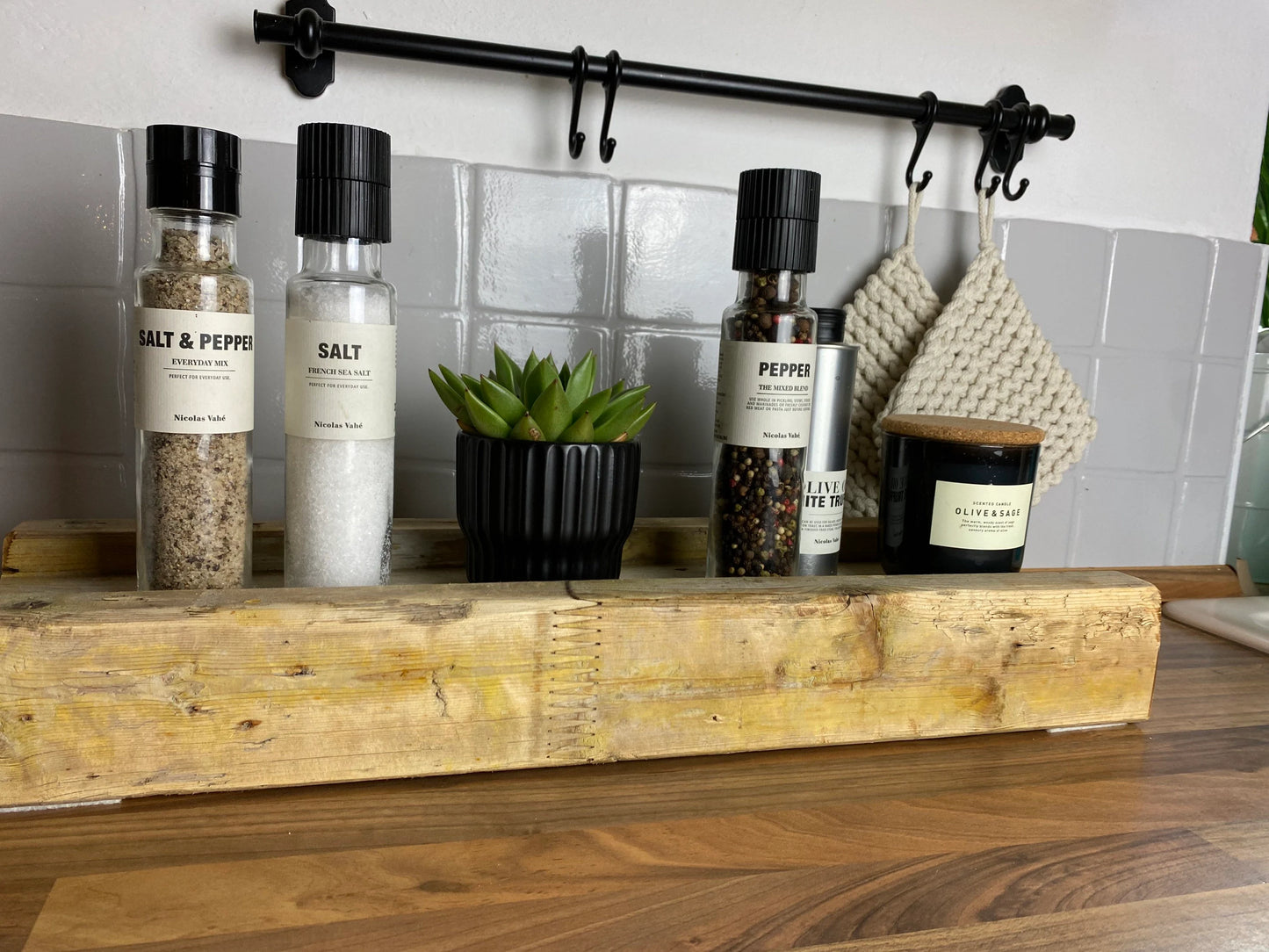 Upcycling Schalungsträger Holzdeko Tablett