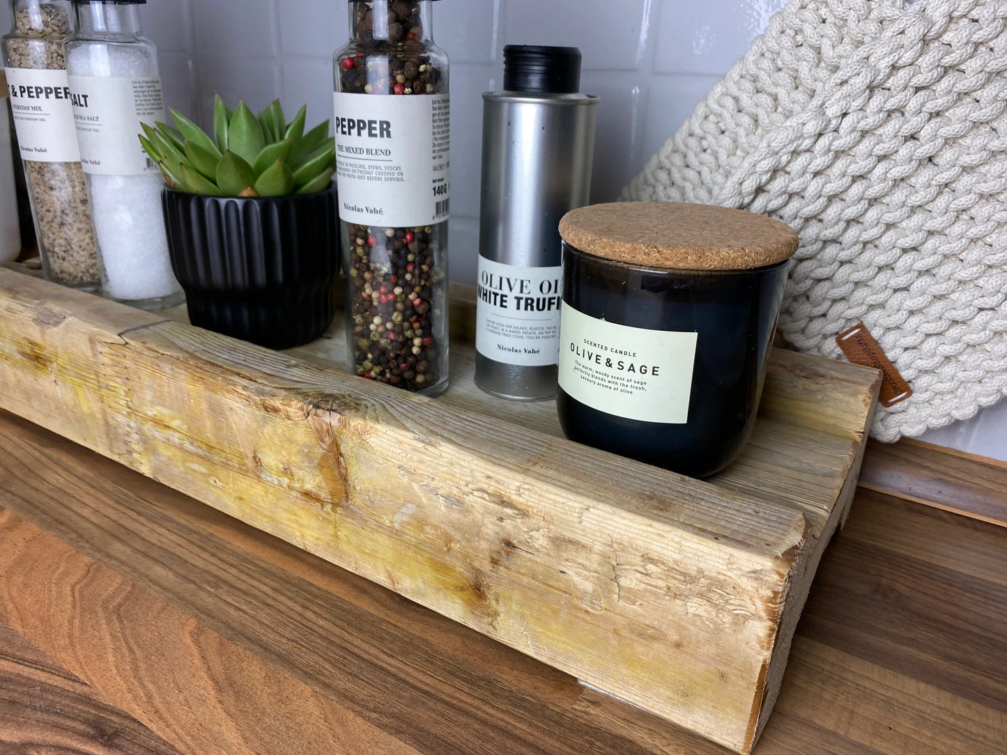 Upcycling Schalungsträger Holzdeko Tablett