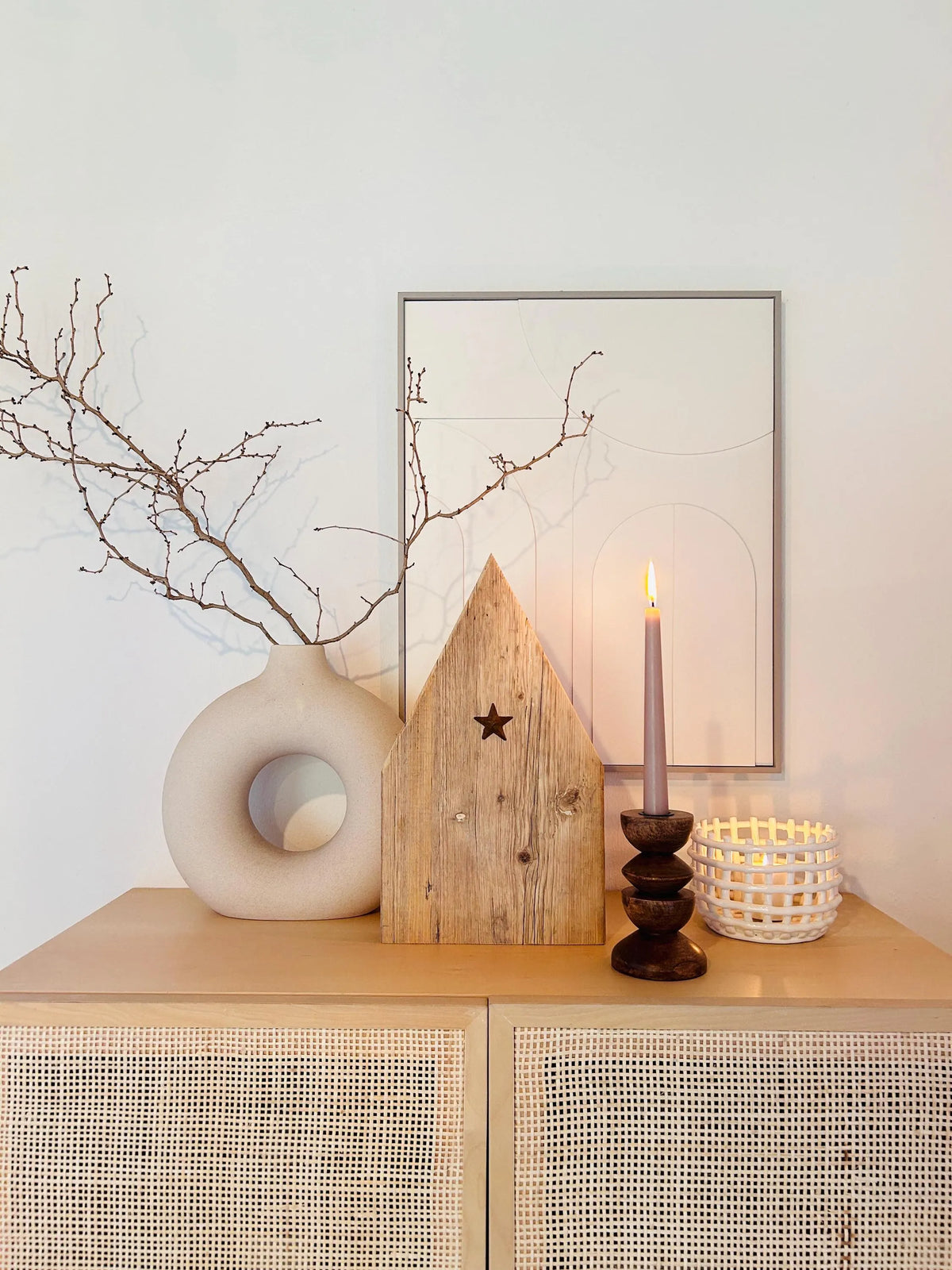 Upcycling Holzhaus mit Stern