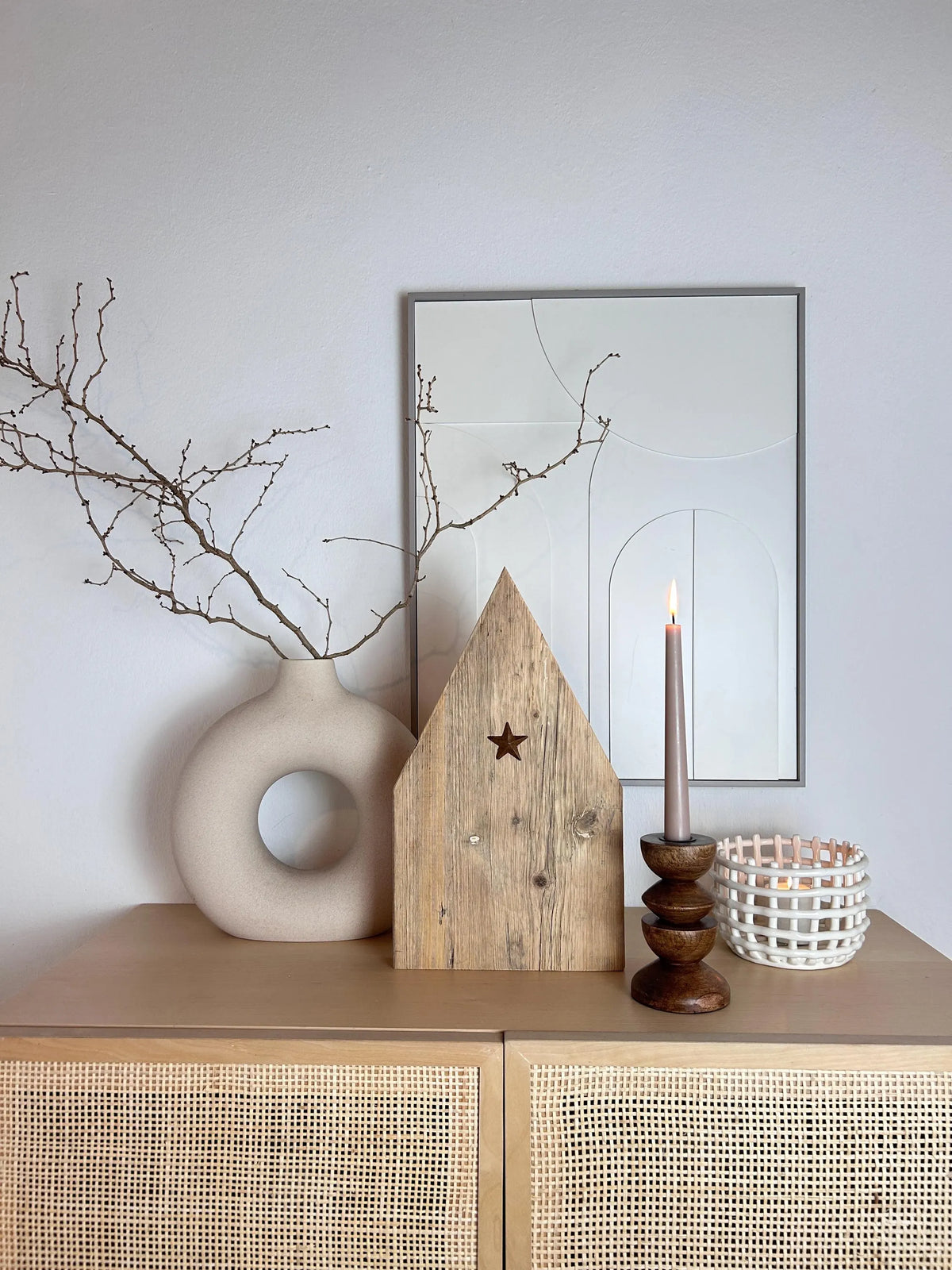 Upcycling Holzhaus mit Stern