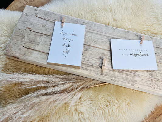 Upcycling Memoboard Gerüstbohle