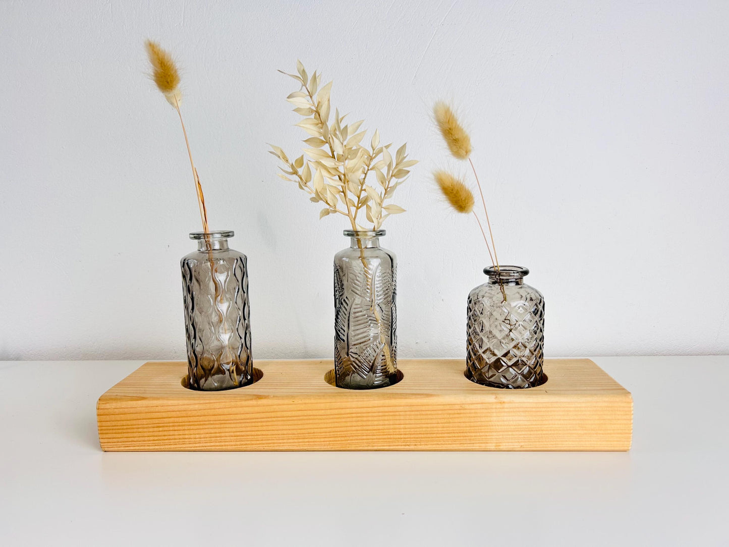 Upcycling Vasenbrett grau