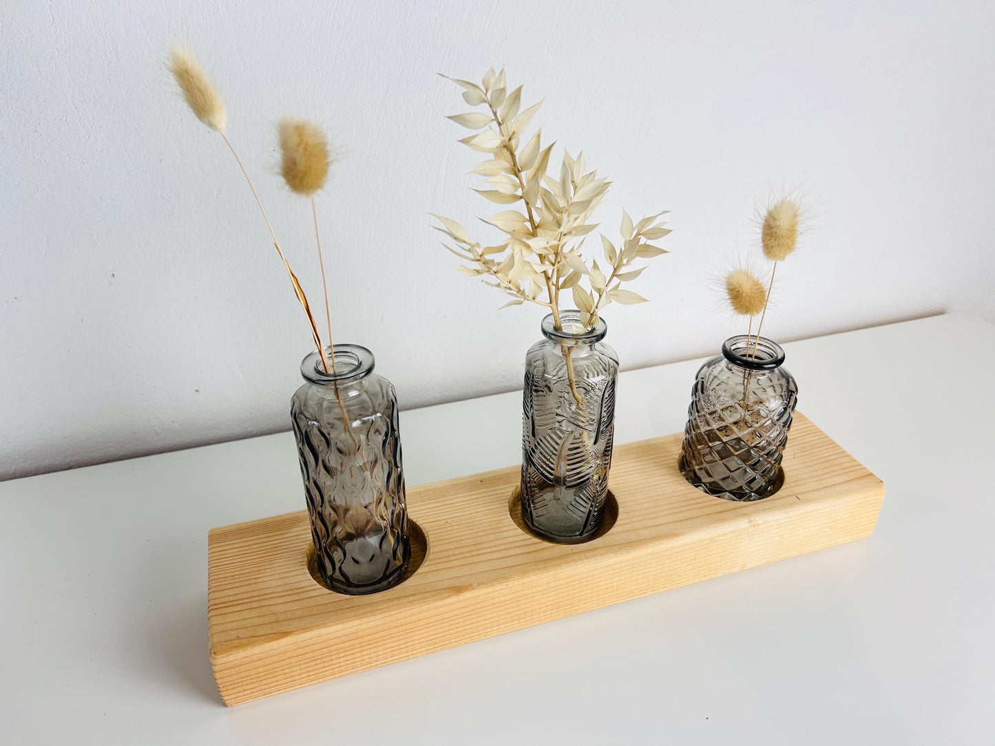 Upcycling Vasenbrett grau