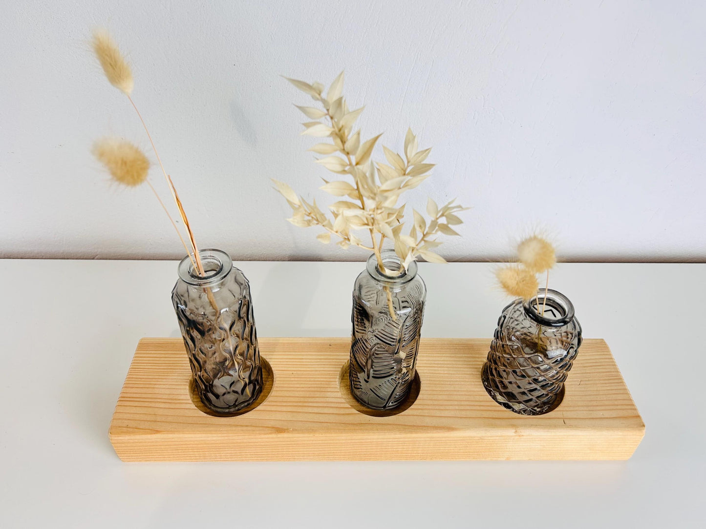 Upcycling Vasenbrett grau