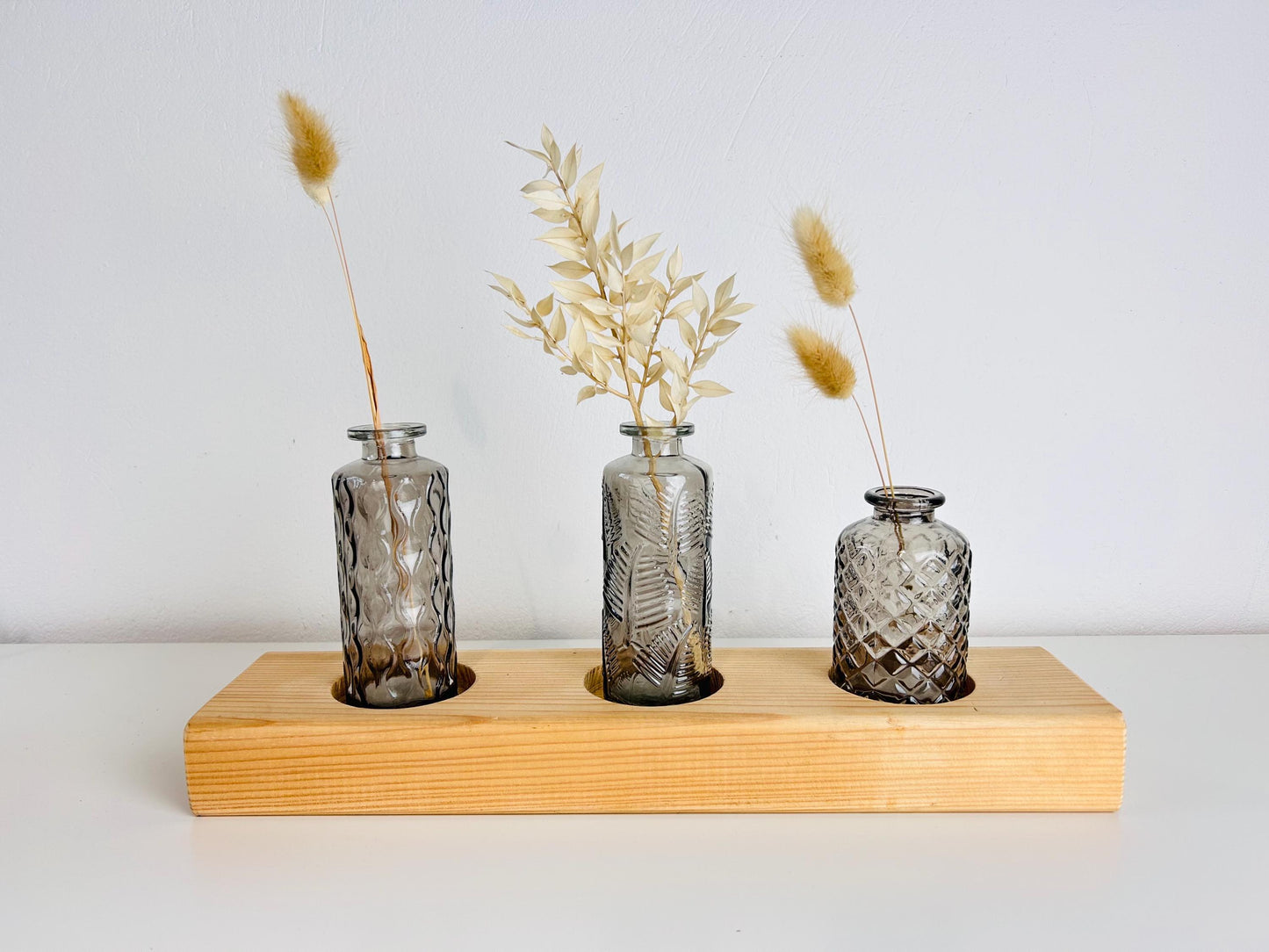 Upcycling Vasenbrett grau