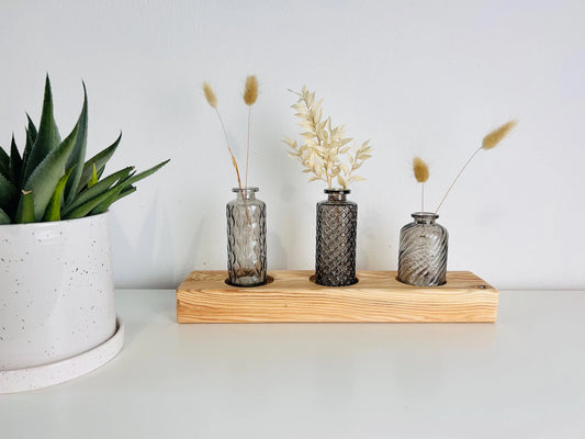 Upcycling Vasenbrett grau