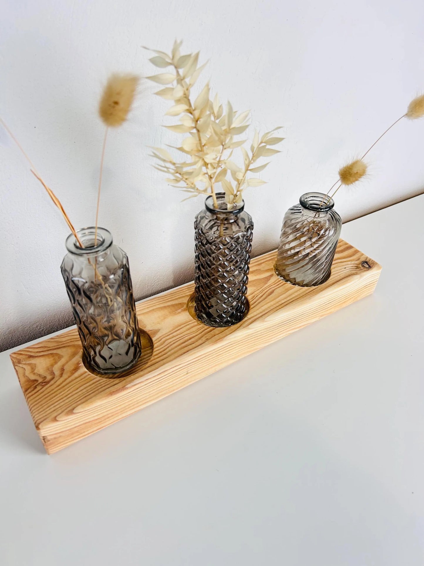 Upcycling Vasenbrett grau
