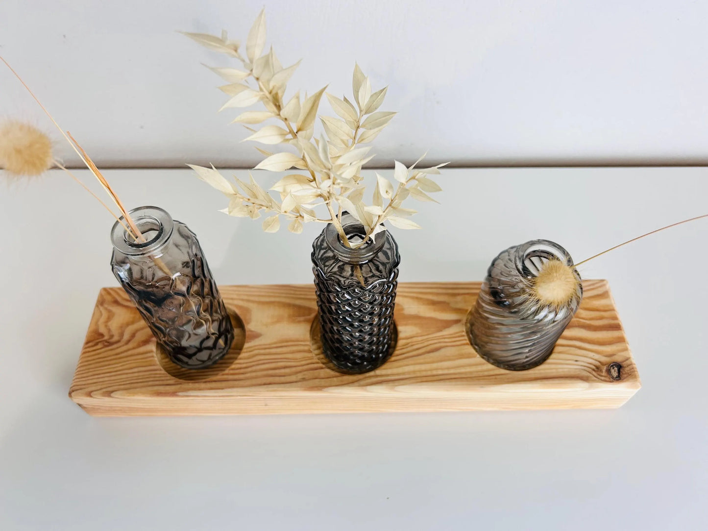 Upcycling Vasenbrett grau