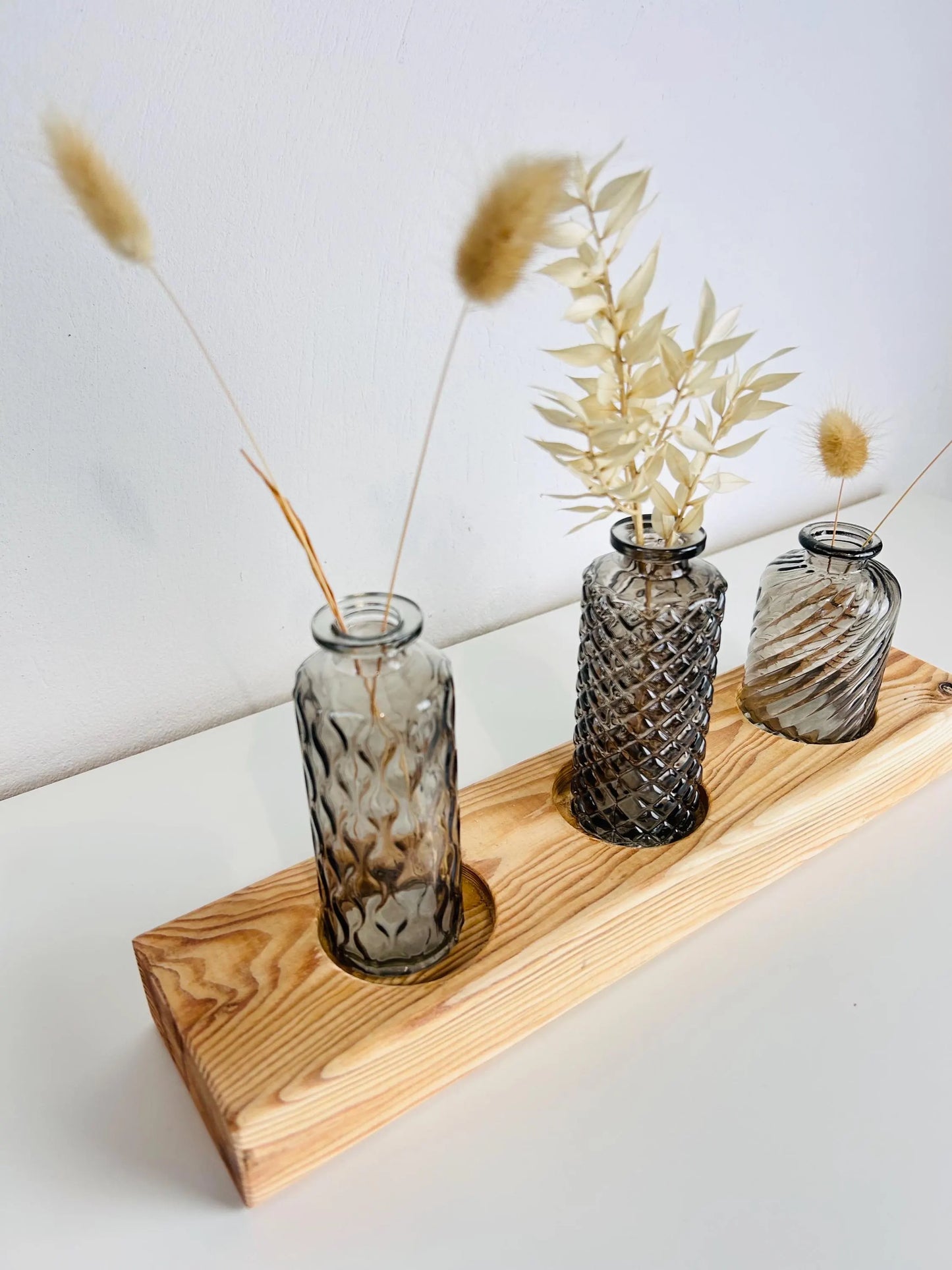 Upcycling Vasenbrett grau
