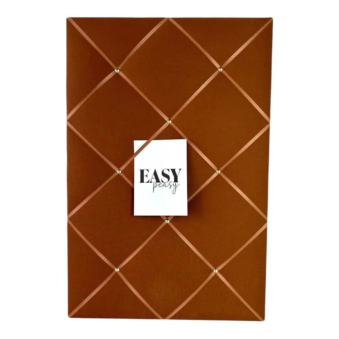 Memoboard cognac braun Wunschgröße
