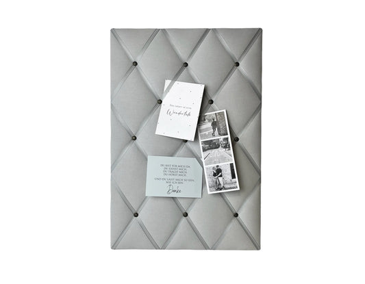 Memoboard hellgrau Wunschgröße