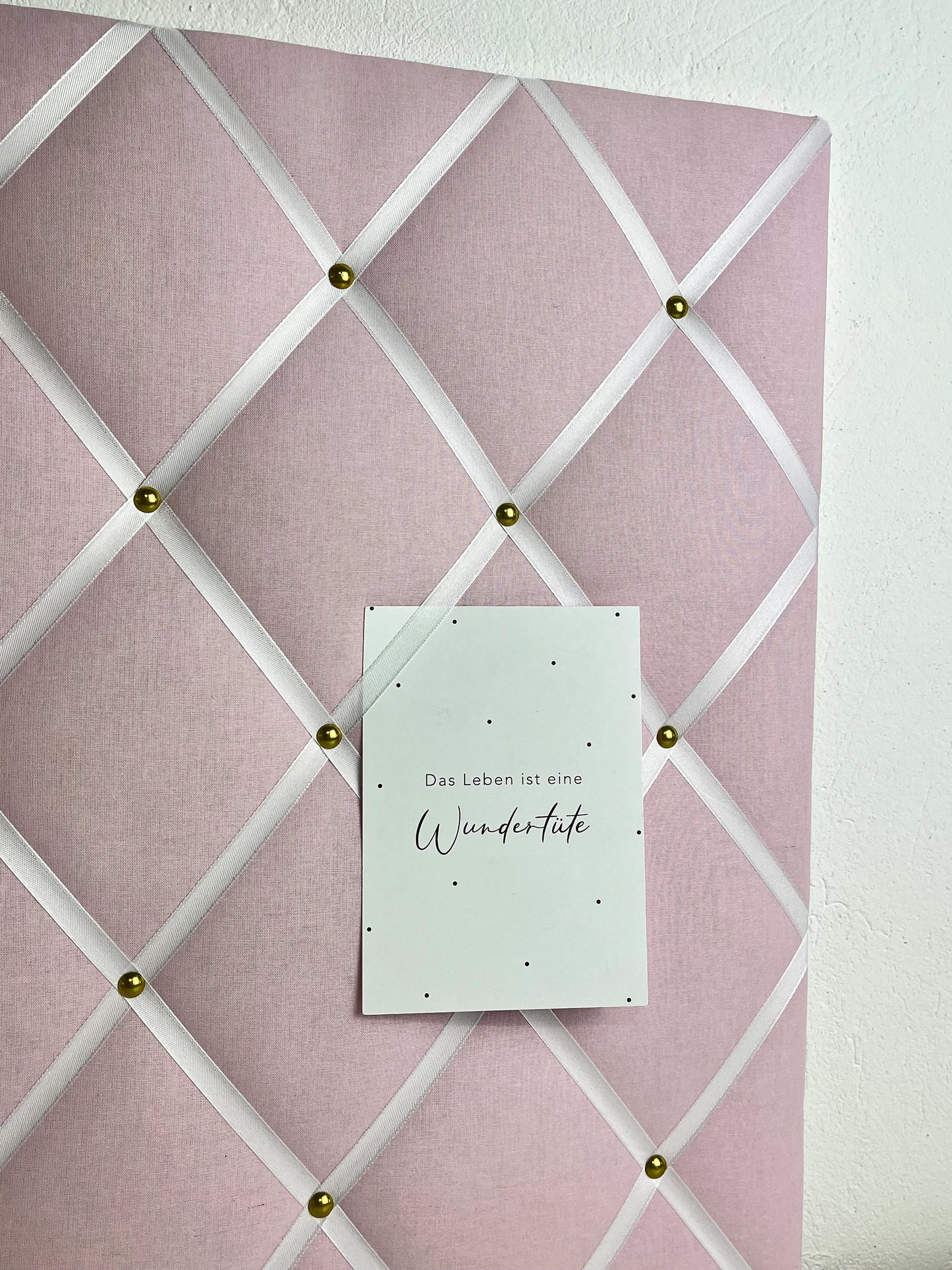 Memoboard hellrosa Wunschgröße Mädchen