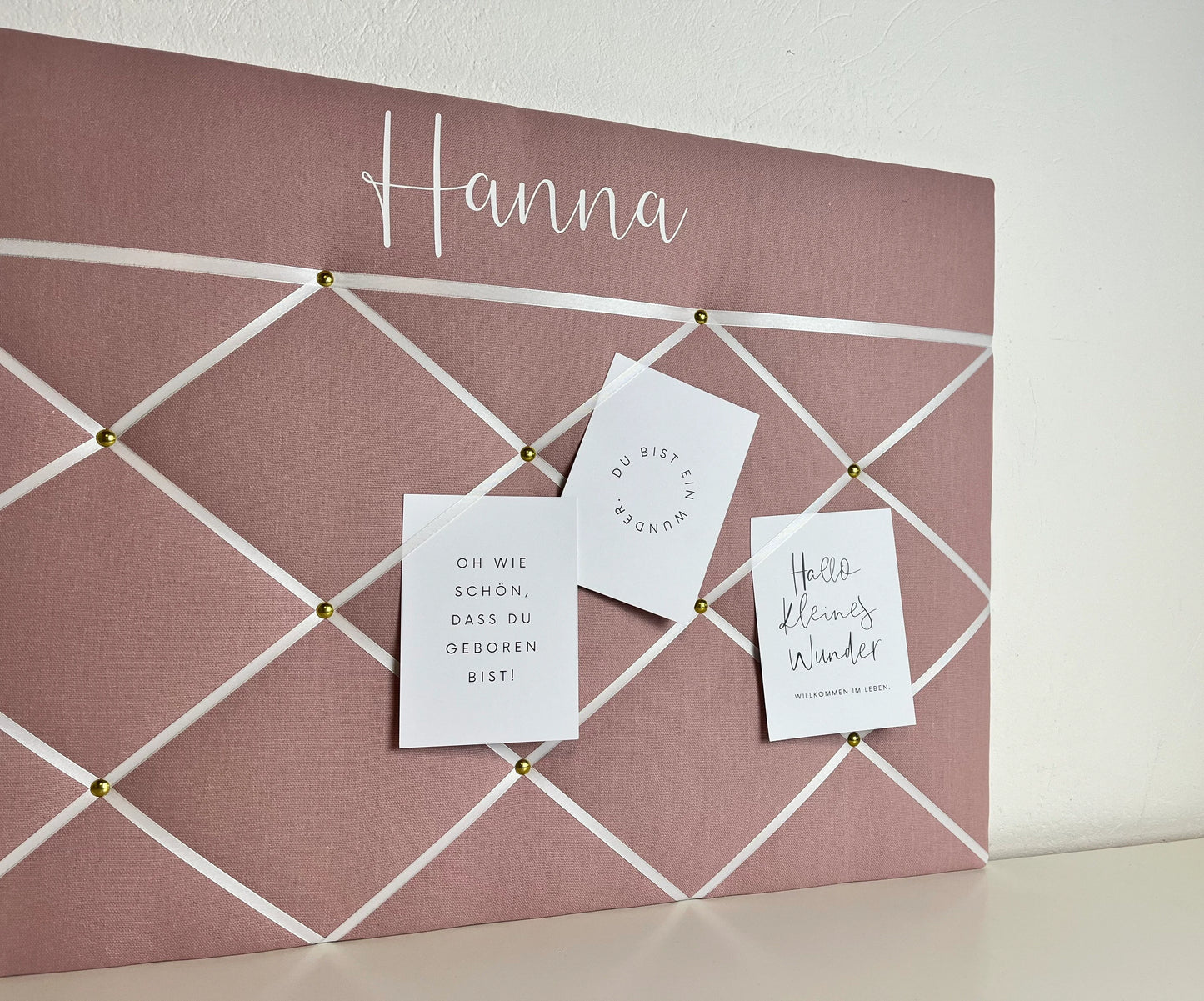 Memoboard personalisiert Wunschgröße altrosa